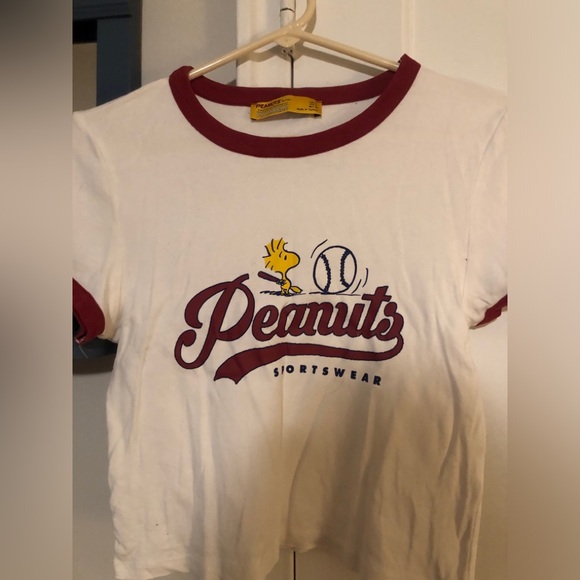 Peanuts Baseball Crop Top - Picture 2 of 4